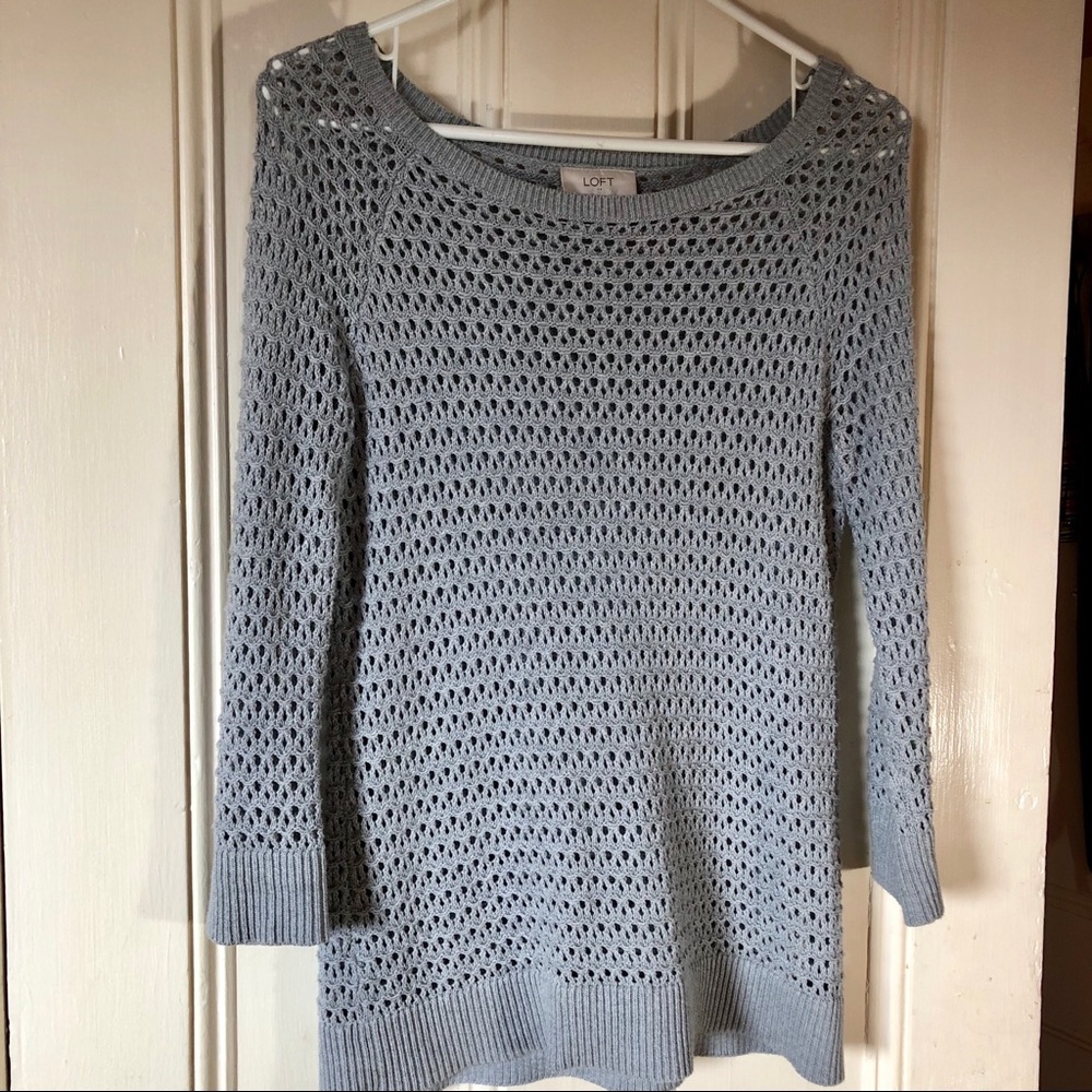 Gray woven sweater from Ann Taylor Loft - medium